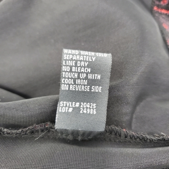 DRESS BARN COLLECTION BLACK VELVETEEN JACKET BLAZER RED GLITTER SPARKLE WOMEN 14 - Picture 9 of 14